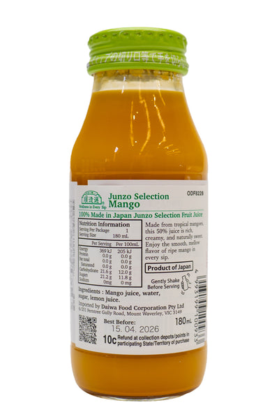 MARUKAI Junzo Selection Mango Juice 180ml