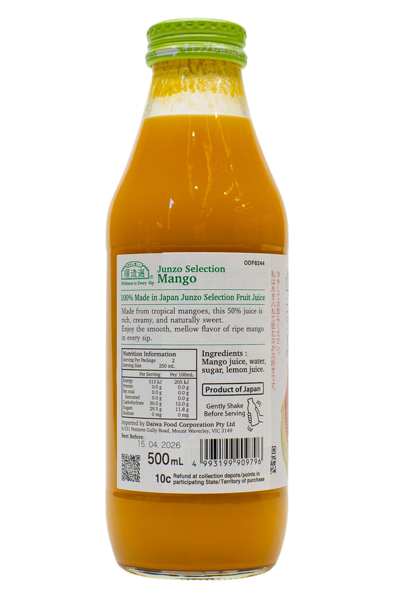MARUKAI Junzo Selection Mango Juice 500ml