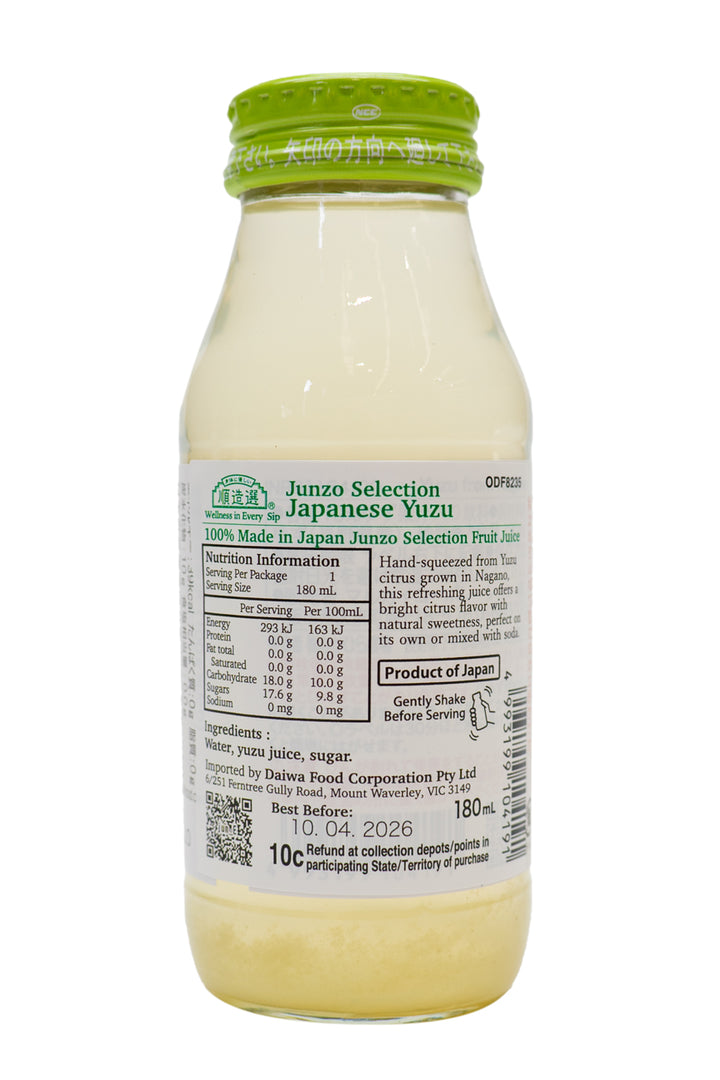 MARUKAI Junzo Selection Yuzu (from Shinshu) Juice 180ml-Ichiba