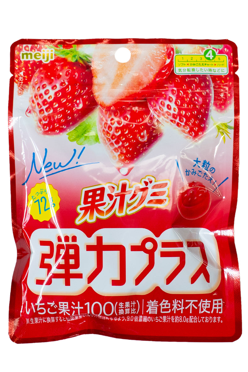 MEIJI Kaju Gummy Danryoku Plus Strawberry 72g