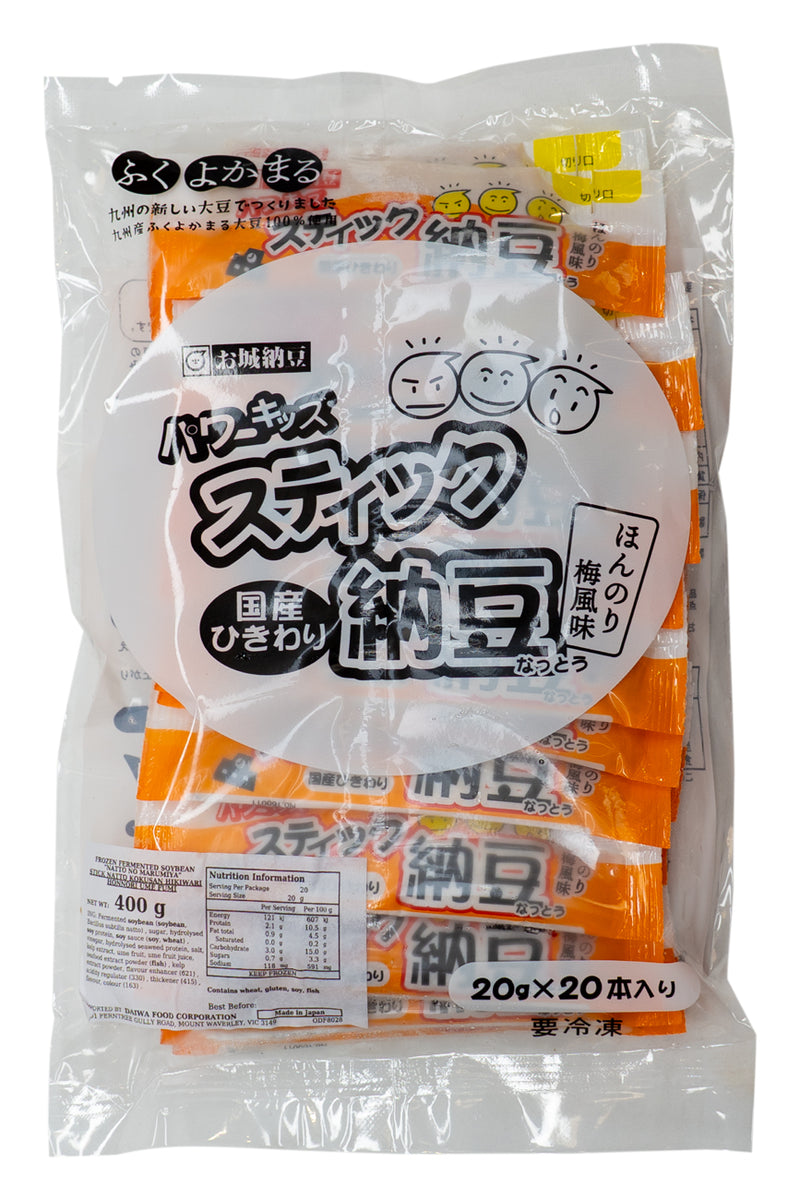 NATTO no MARUMIYA Stick Natto Hikiwari Honnori Ume Fuumi 400g (20X20p)