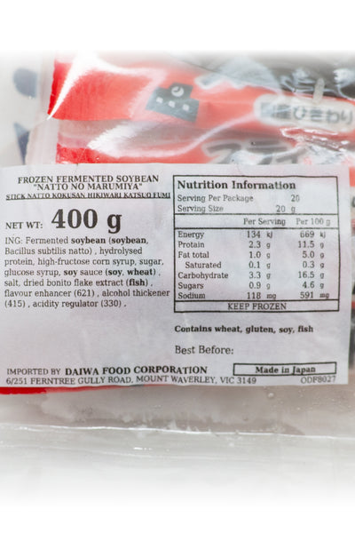NATTO no MARUMIYA Stick Natto Hikiwari Katsuo Fuumi 400g (20 x 20g)