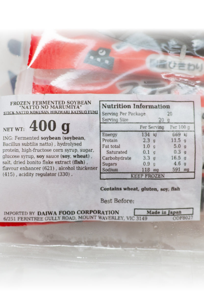 NATTO no MARUMIYA Stick Natto Hikiwari Katsuo Fuumi 400g (20 x 20g)