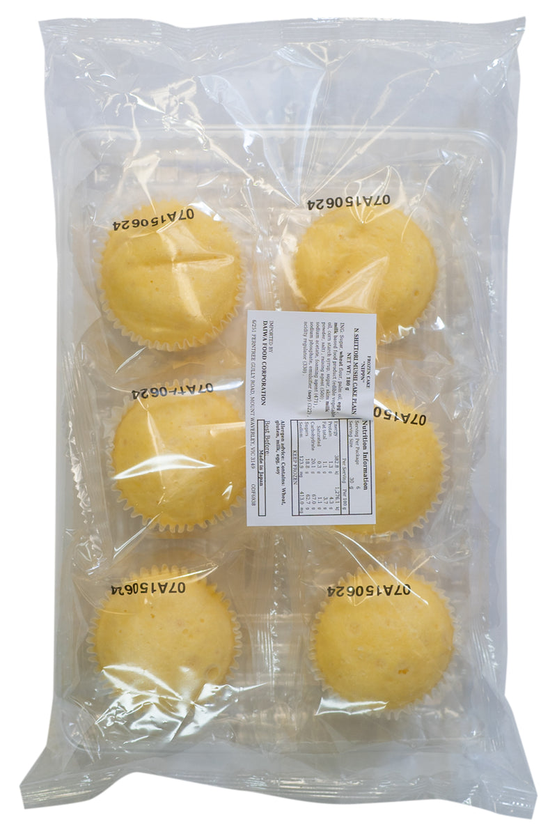 NIPPN N Shittori Mushi Cake Plain 180g (30g x 6pc)