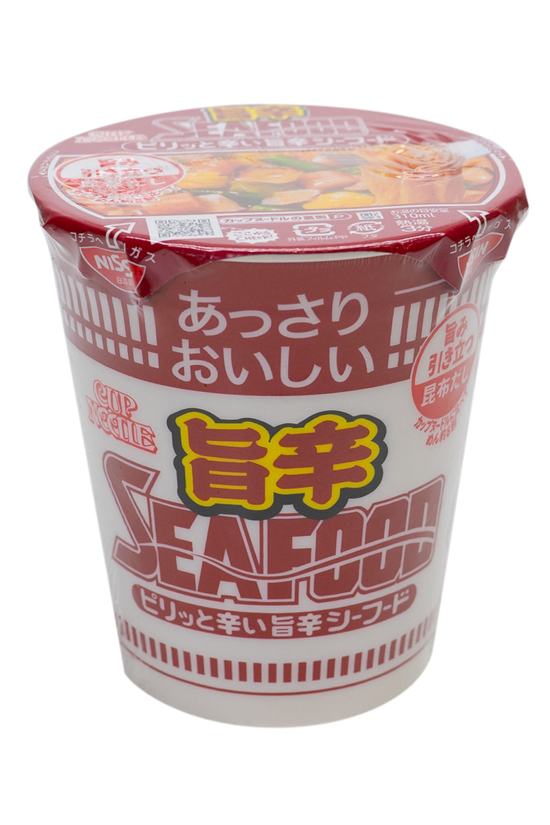 NISSHIN Assari Oishii Cup Noodle Umakara Seafood 58g