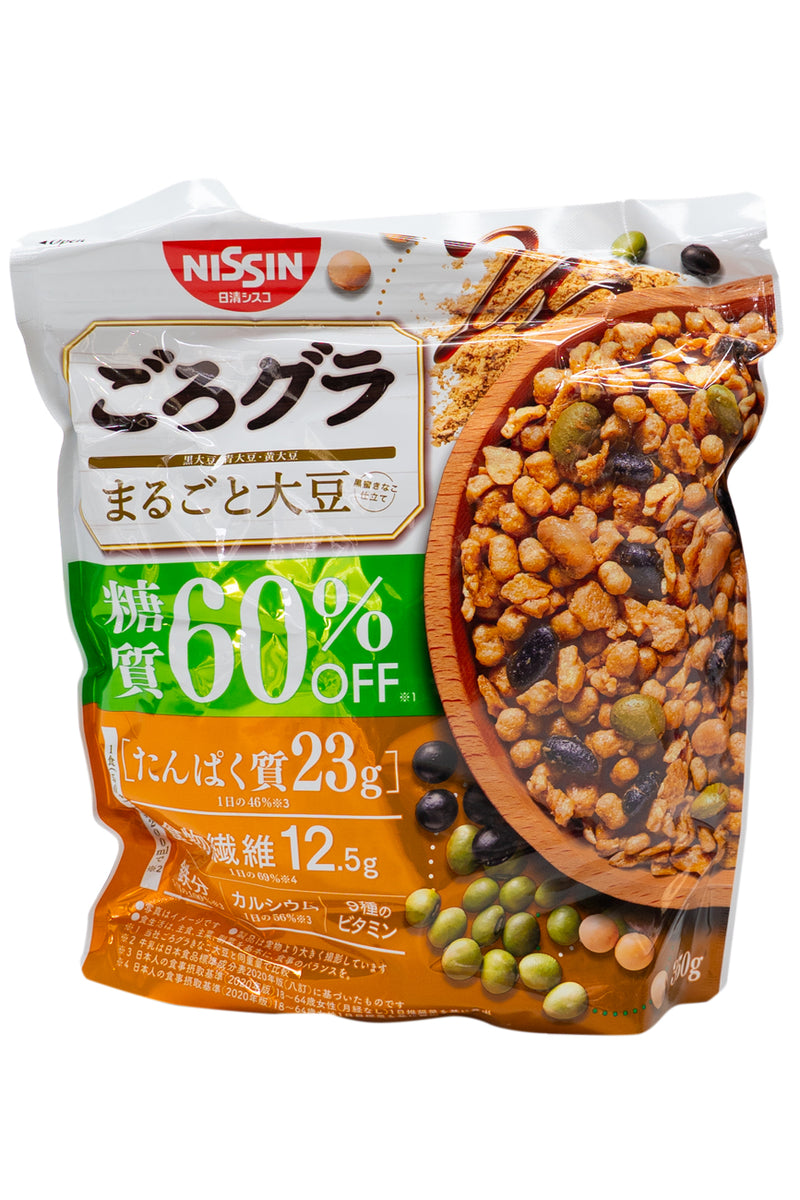 NISSIN Gorogura 60% Less Carbohydrate Whole Daizu Soybean 350g