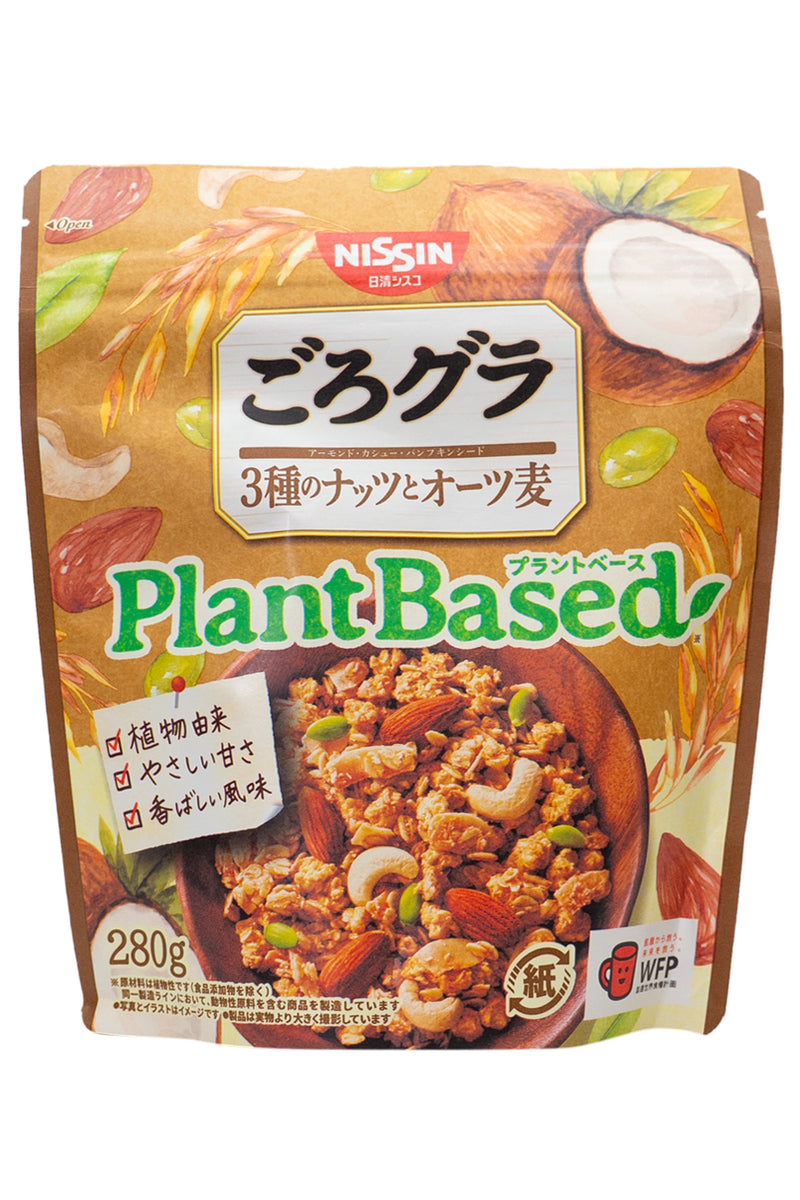 NISSIN Gorogura Plant-Based 3 kinds of Nuts & Oats 280g