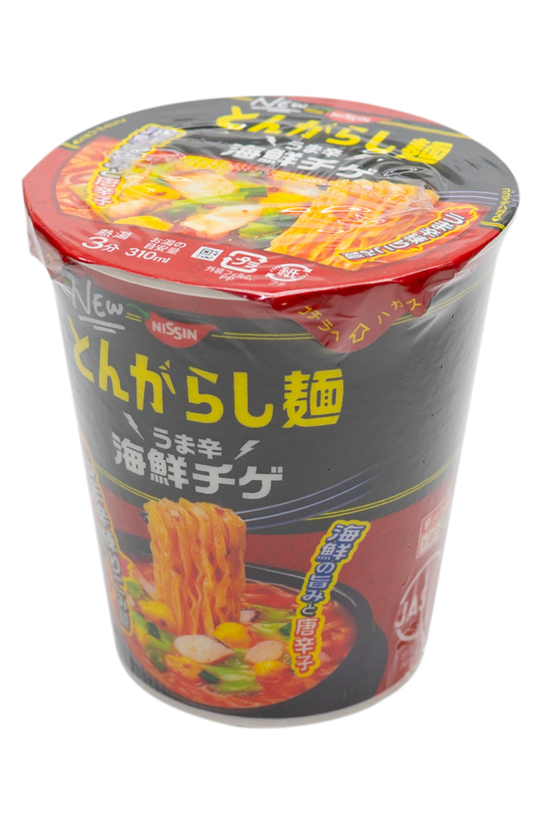 NISSIN Tongarashimen Umakara Kaisen Seafood Spicy 62g