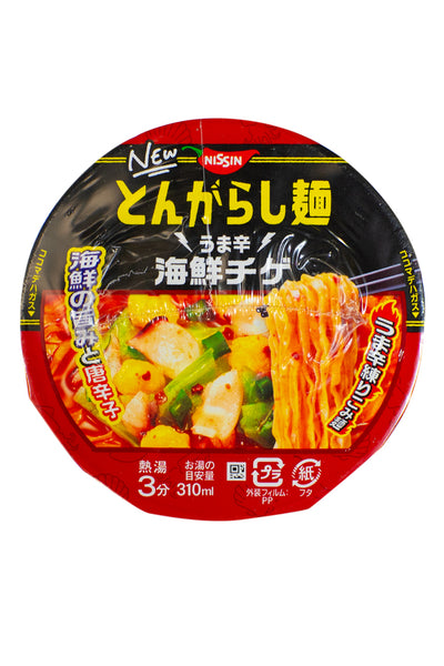 NISSIN Tongarashimen Umakara Kaisen Seafood Spicy 62g