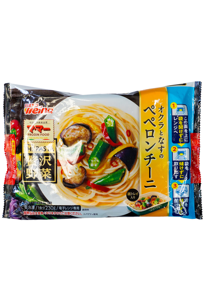 NISSIN WELNA The Pasta Okura & Egg plant Peperonchino 230g