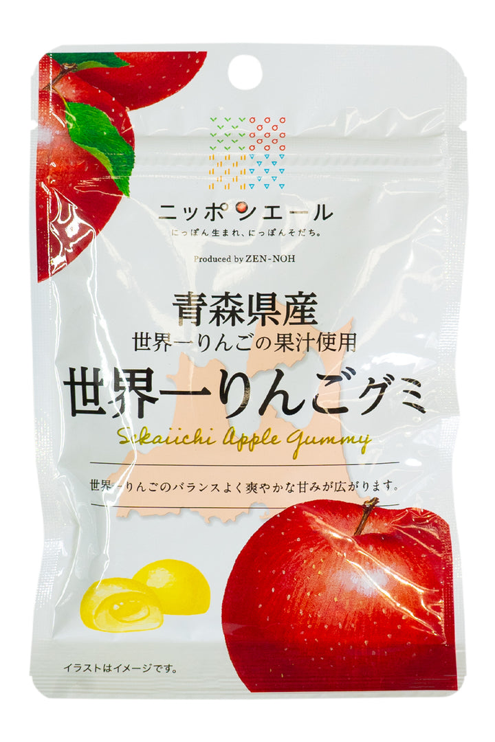 りんごgumi Nippon Ale Aomori Sekaiichi APPLE Gummie 40g – ichibajunction