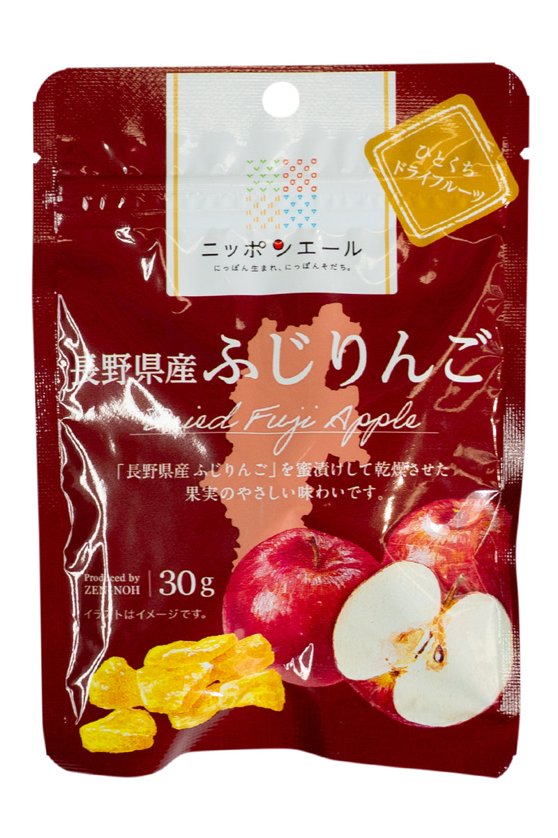 Nippon Ale Nagano FUJI APPLE Bite-Size Dried Fruit 30g