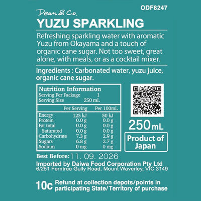 Marukai Dean & Co. Yuzu Sparkling 250ml