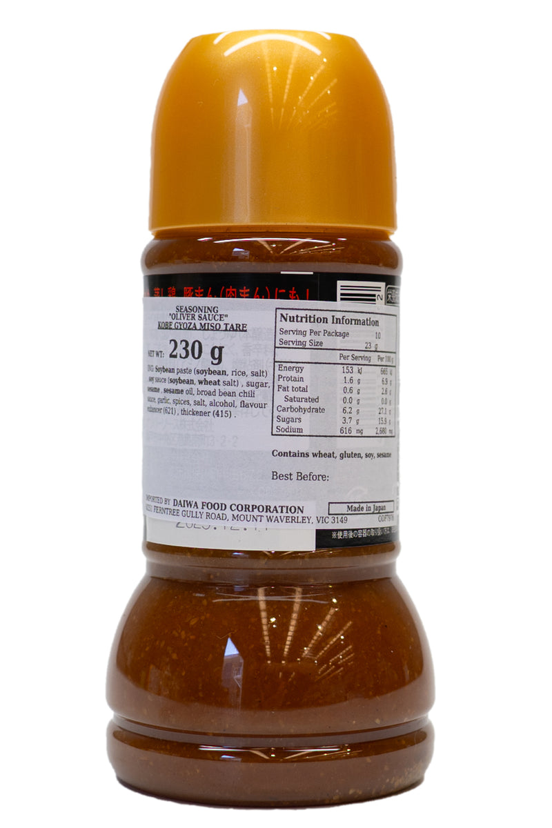 OLIVER Kobe Gyoza Miso Tare 230ml