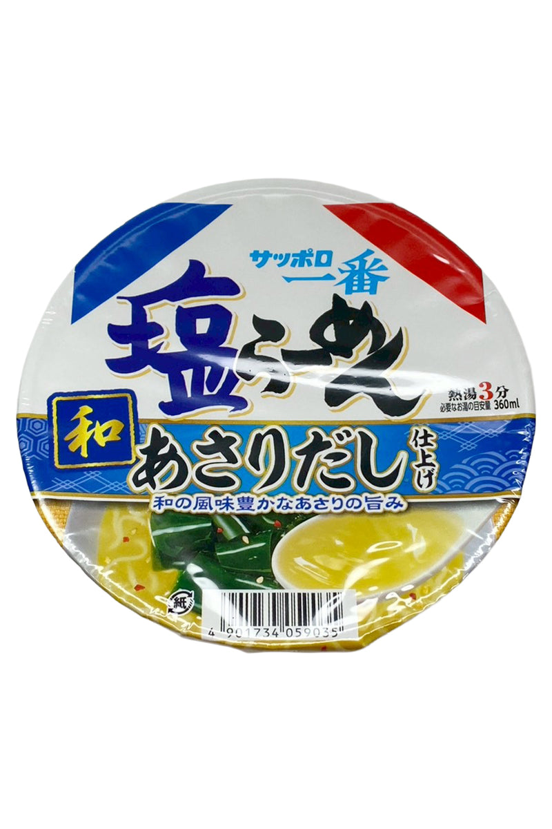 SANYO Sapporo Ichiban Shio Ramen Donburi Asari dashi Shiage 63g