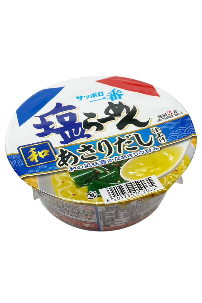 SANYO Sapporo Ichiban Shio Ramen Donburi Asari dashi Shiage 63g