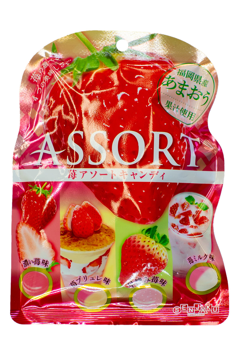 SENJAKU Strawberry Assort Candy 81g