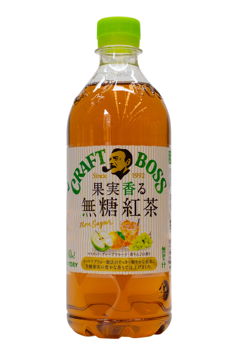 SUNTORY Craft BOSS Kajitsu Kaoru Black Tea without Sugar 600ml