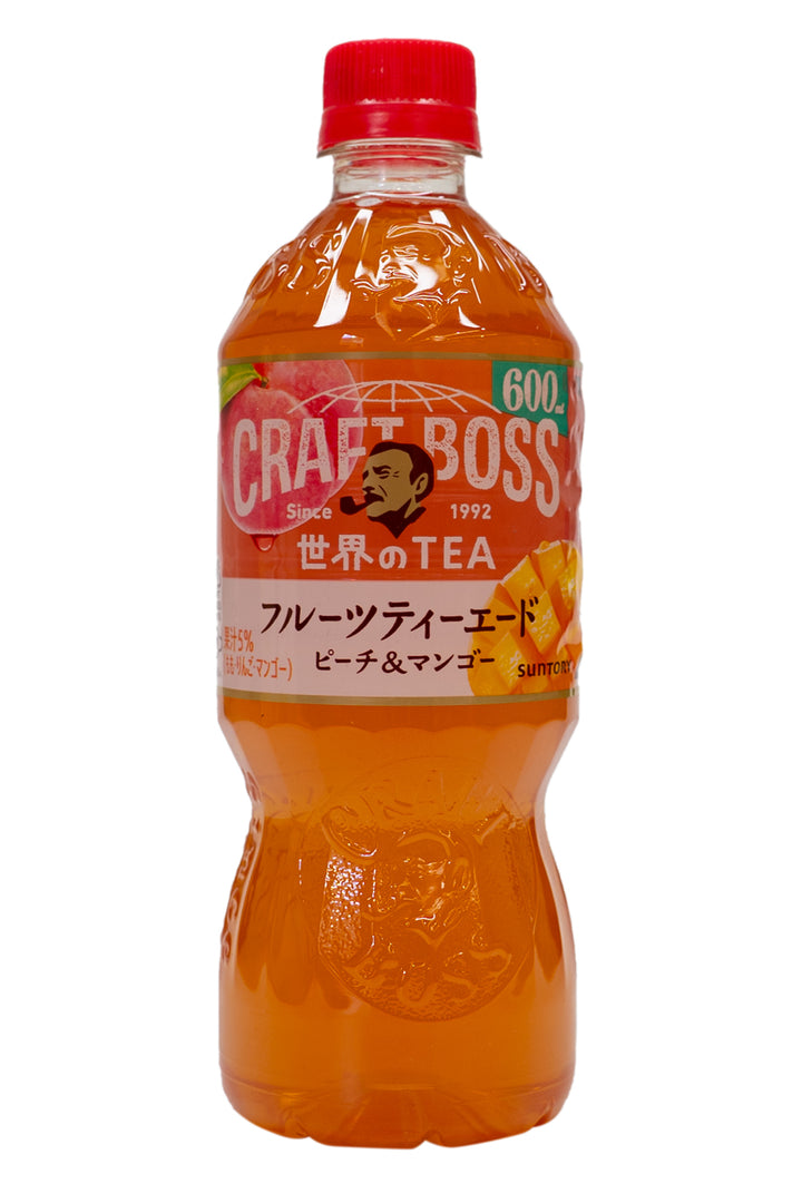 SUNTORY Craft Boss Fruits Tea Ade Peach & Mango 600ml-Ichiba
