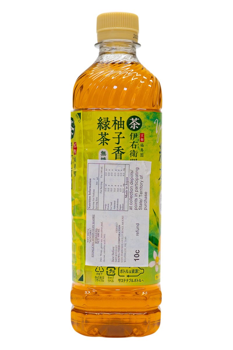 SUNTORY Ryokucha IYEMON Yuzu Kaoru Ryokucha 600ml