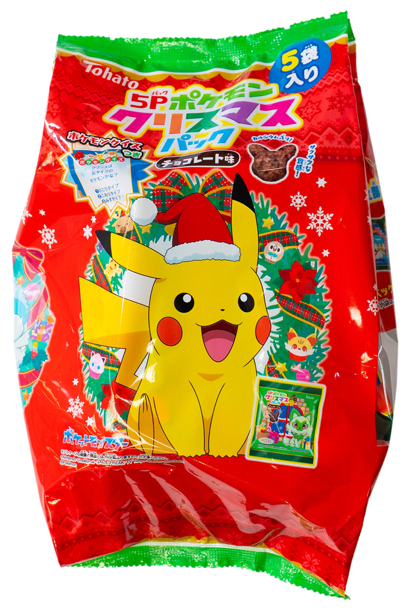 TOHATO Pokemon Christmas Pack Chocolate 5p 80g