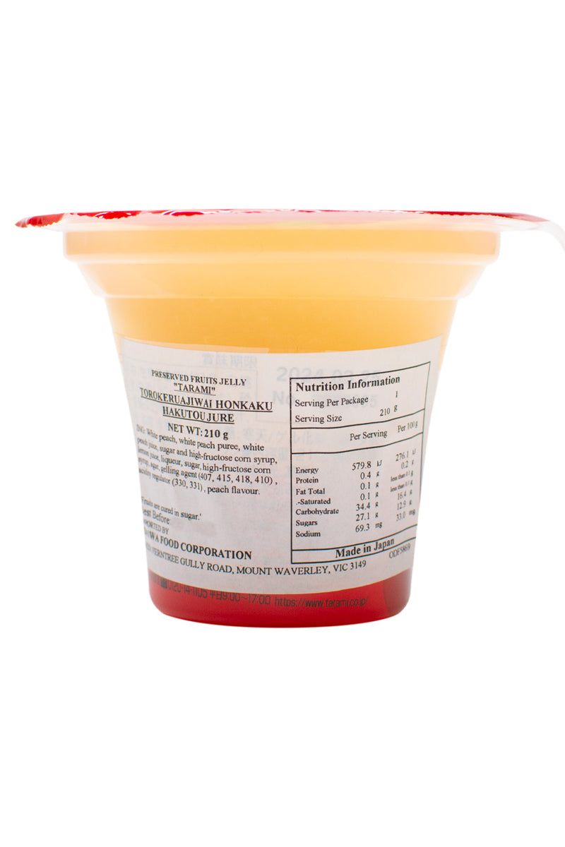 Tarami Authentic White Peach Jelly Cup 210g