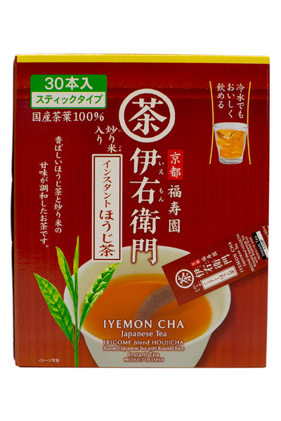 UJI no TSUYU IEMON Instant Houjicha Stick 24g (30pc x 0.8g)