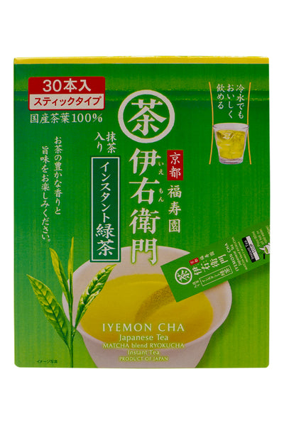 UJI no TSUYU IEMON Instant Ryokucha Stick 24g (30pc x 0.8g)