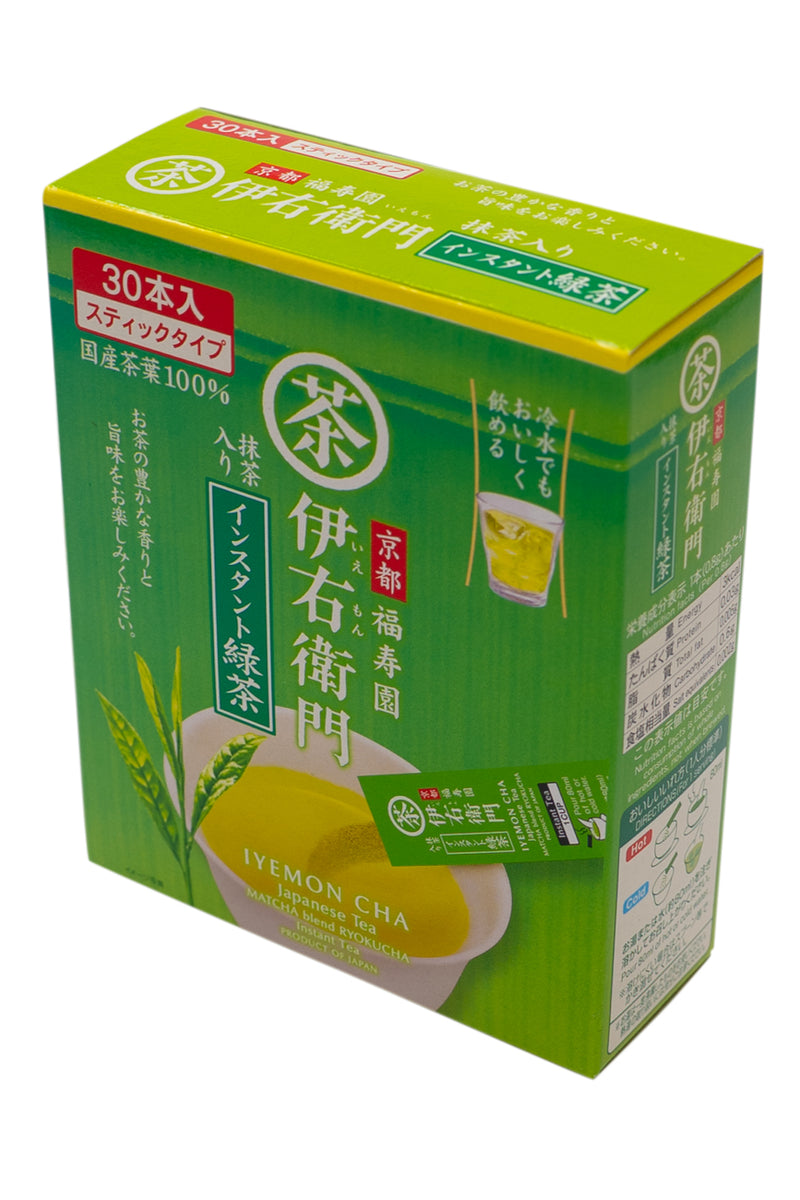 UJI no TSUYU IEMON Instant Ryokucha Stick 24g (30pc x 0.8g)