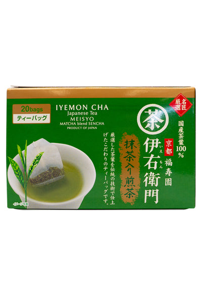 UJI no TSUYU IEMON Sencha with Meisho Gensen Matcha 40g (20p x 2g)