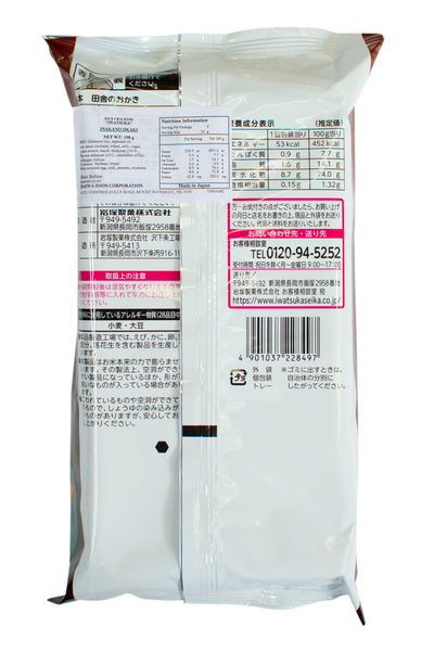Iwatsuka Rice Cracker INAKANO Okaki  108g (Soy Sauce)