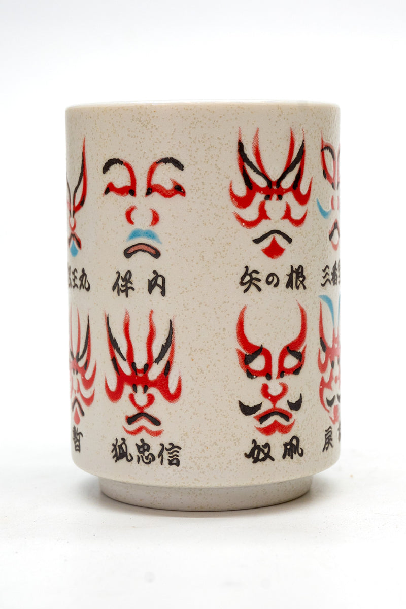 Mino-yaki Kabuki Yunomi Tea Cup