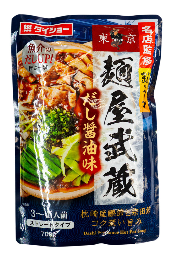 Daisho Meiten Kanshu Nabe Soup Menya Musashi Dashi Shoyu 700g