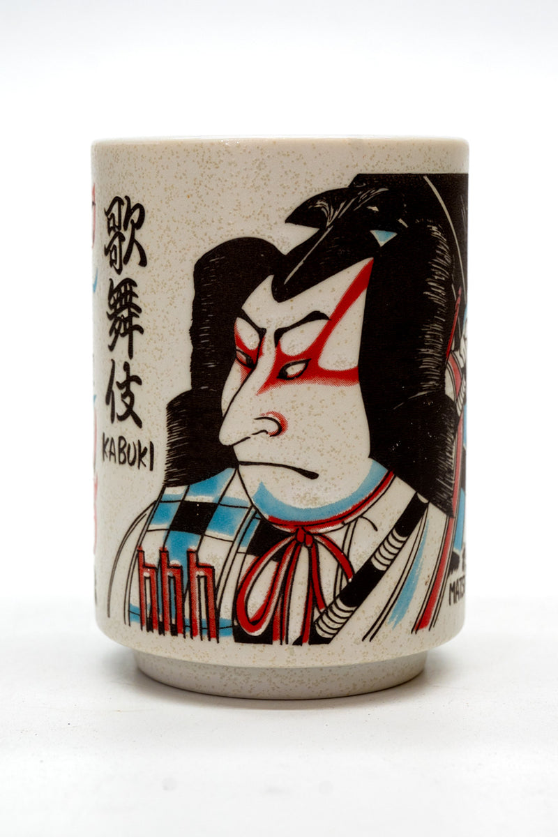 Mino-yaki Kabuki Yunomi Tea Cup