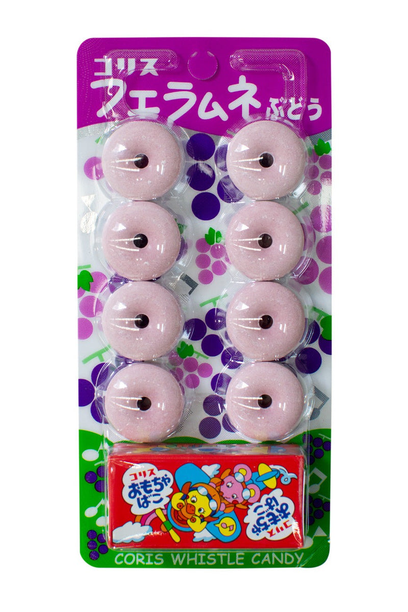 コリス フエ ラムネ ぶどう味（ホイッスルソーダポップス） 8個入り