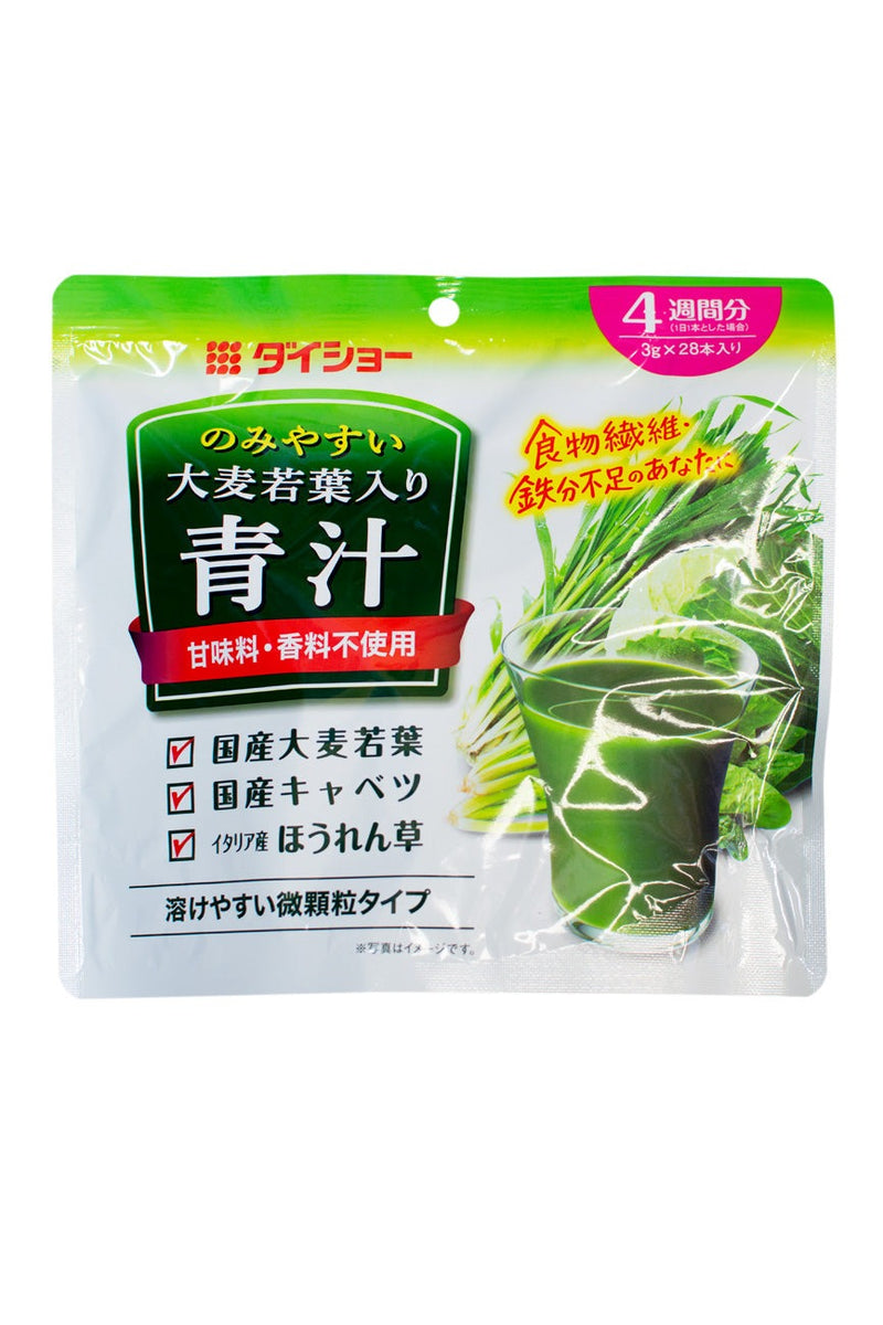 Daisho Nomiyasui Oomugiwakaba Iri Aojiru(Green Vegetable Powder) 84g(3gx28pkt)