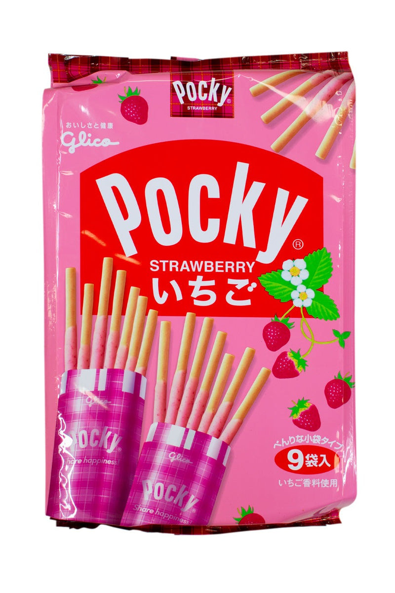 Glico Pocky Strawberry Chocolate 8 bags 108.8g