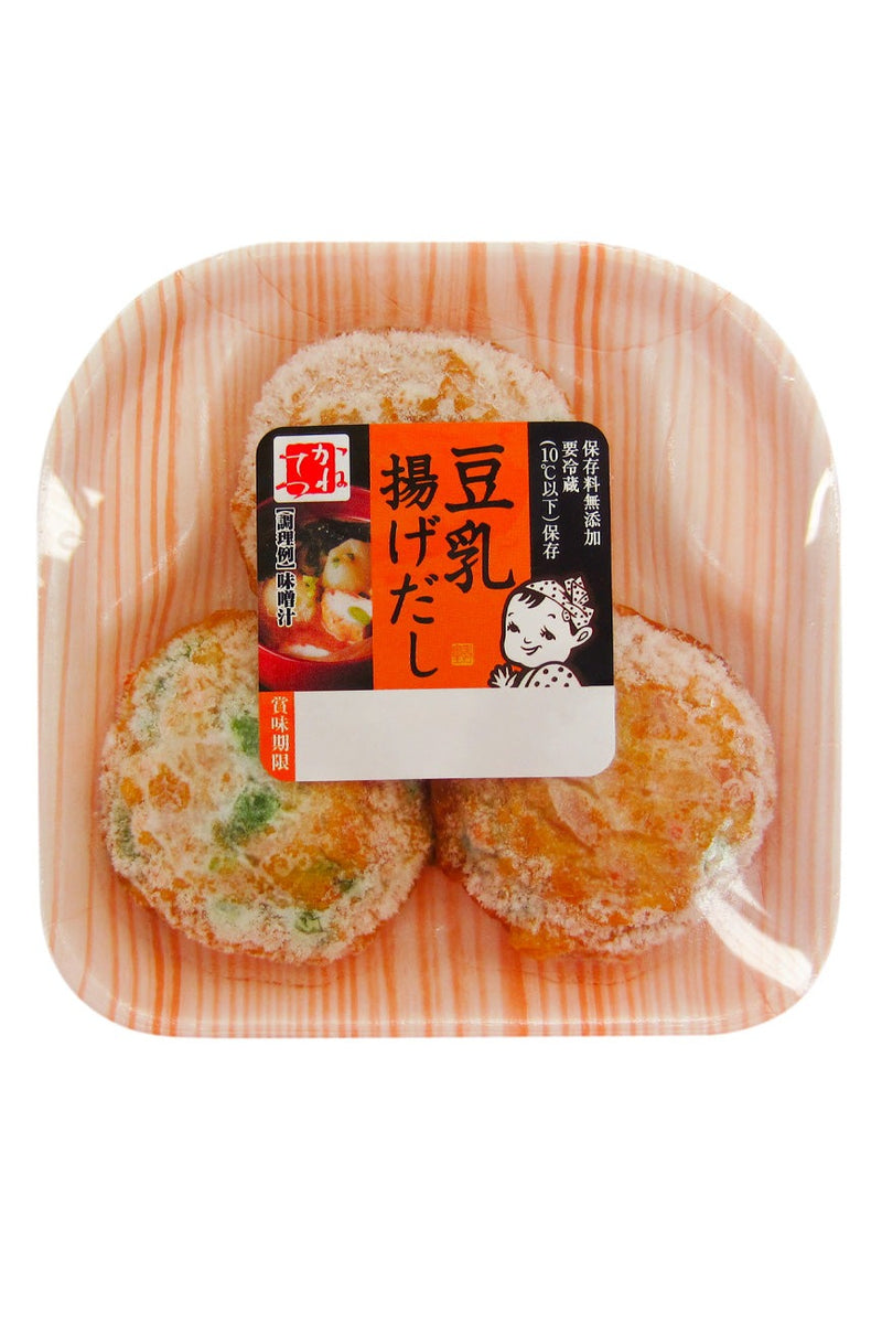 Kanetetsu Delica Foods Tonyu Age Dashi (Fish Cake with Soy Milk) 50gx3p | PU ONLY