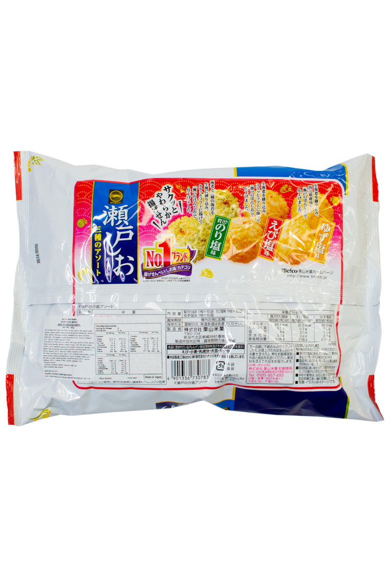 Kuriyama Befco RiceCracker Seto No Shioage Assort 162g