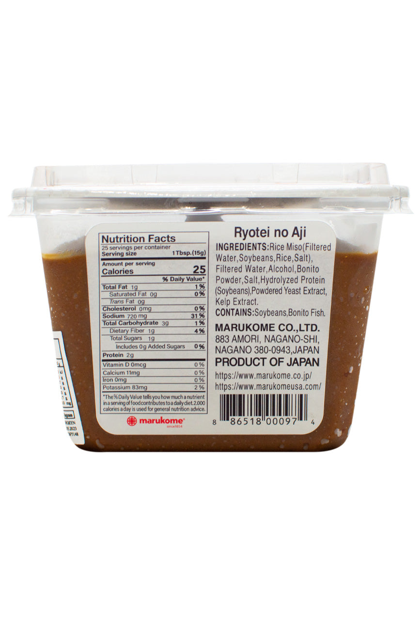 Marukome Ryotei No Aji MISO Original 375g - Ichiba Junction
