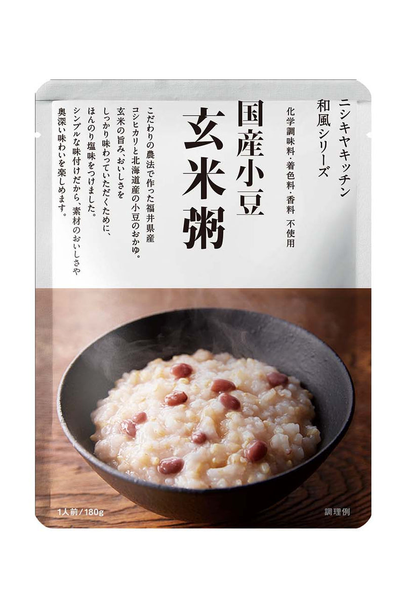 NISHIKIYA KITCHEN Domestic red bean brown rice porridge (Genmai Gayu) 180g