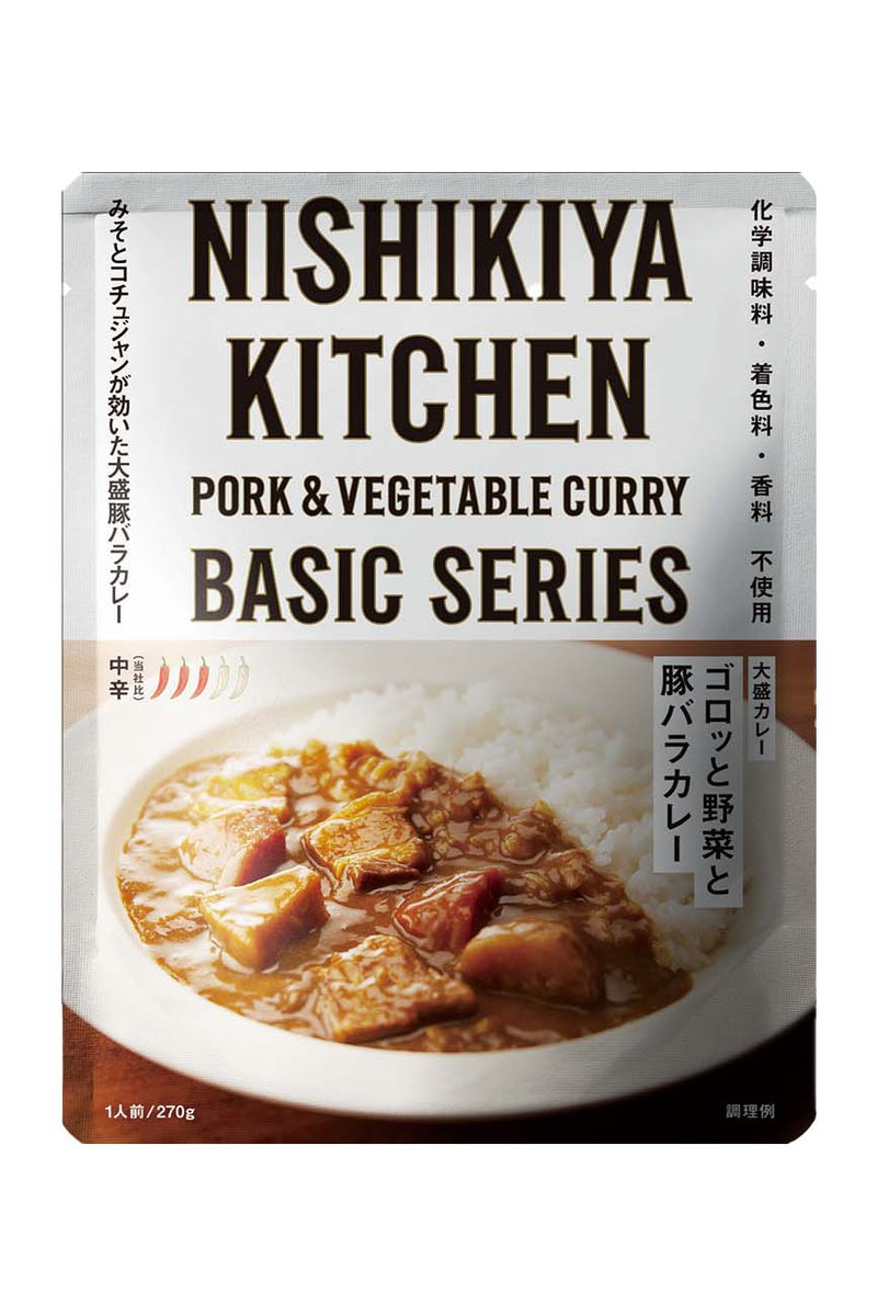 NISHIKIYA KITCHEN Vegetables and Pork Belly Curry 270g