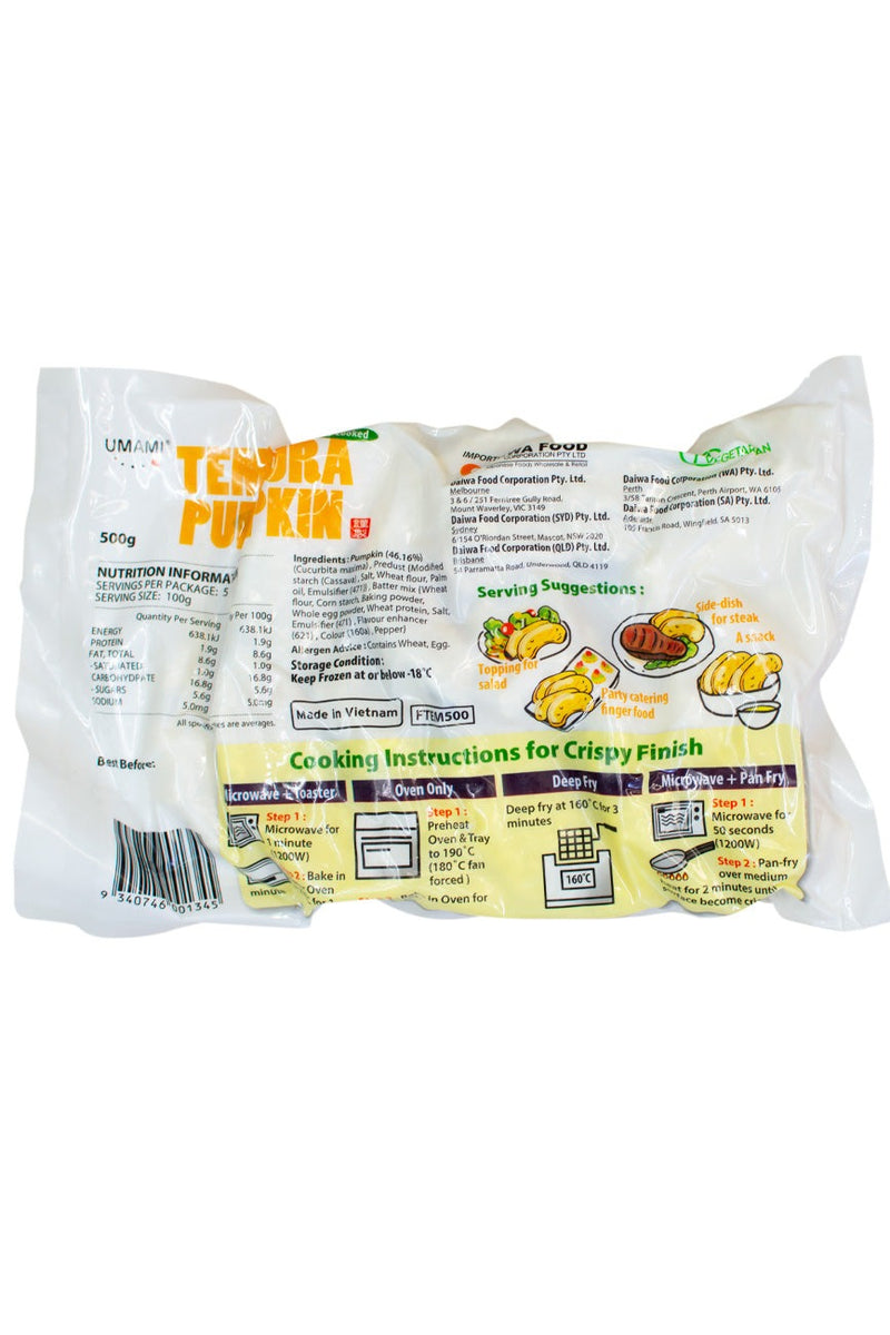 Pumpkin Tempura 500g | PU ONLY