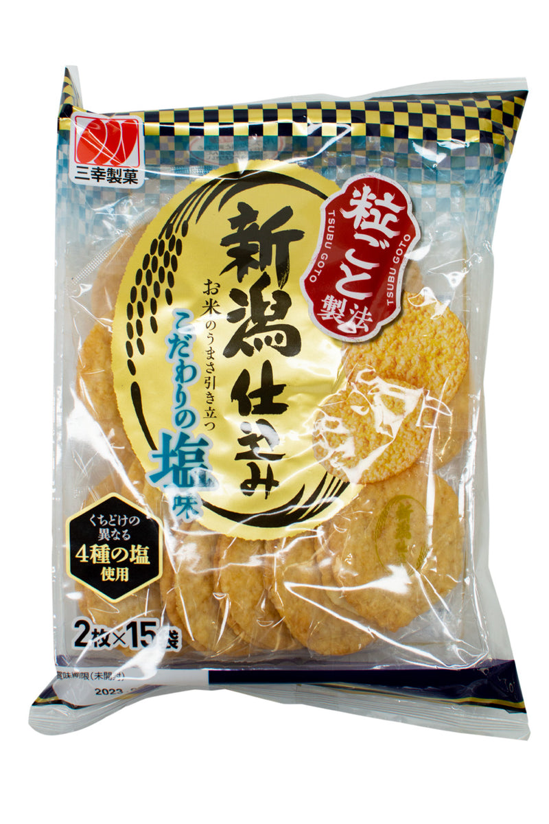 Sanko RiceCracker Niigata Jikomi Shio(Salt) 144g