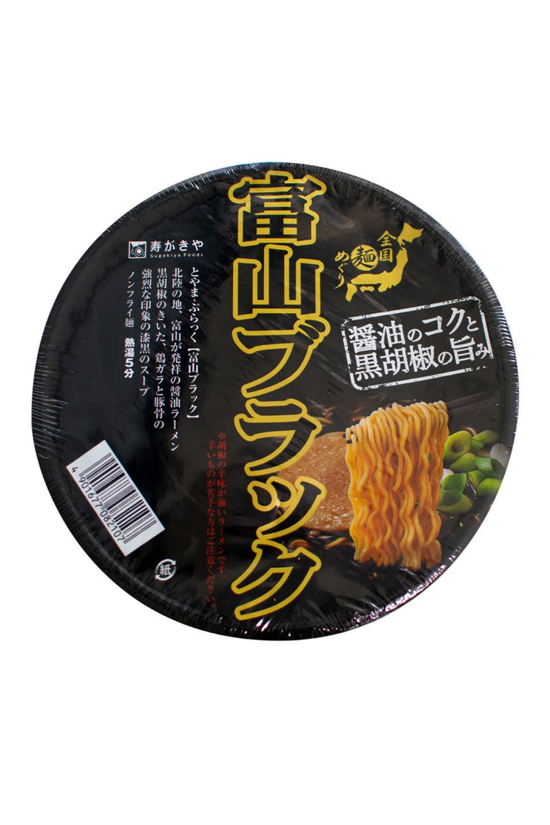 Sugakiya Toyama Black Instant Ramen Noodle Cup 108g