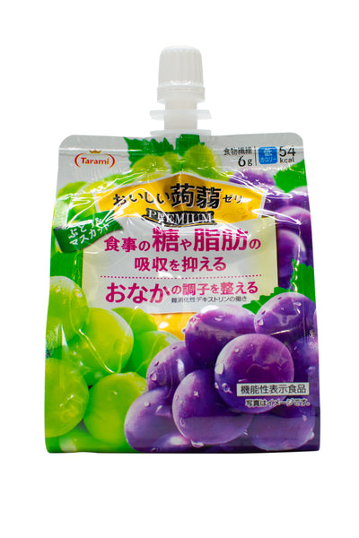 Tarami Oishii Konnyaku Jelly Premium Grape & Muscat 150g