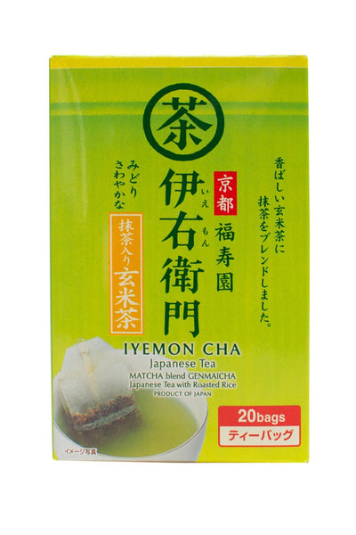 Ujinotsuyu Iemon Genmaicha with Matcha Tea Bag (2gx20pc)