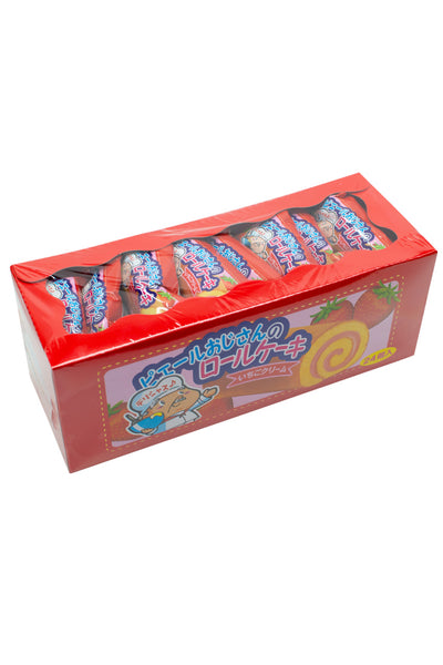 Yaokin Roll Cake Strawberry Cream 18g x 24p