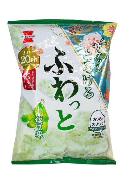 Iwatsuka Rice Cracker Fuwatto Edamame Flavour 41g